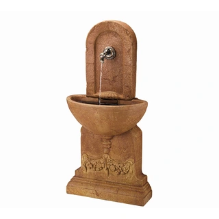 Fontein Wand met kraan - Bruin - afbeelding 1