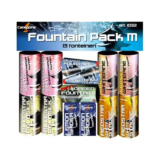 Categorie1 Vuurwerk Fountain Pack M 13-Delig