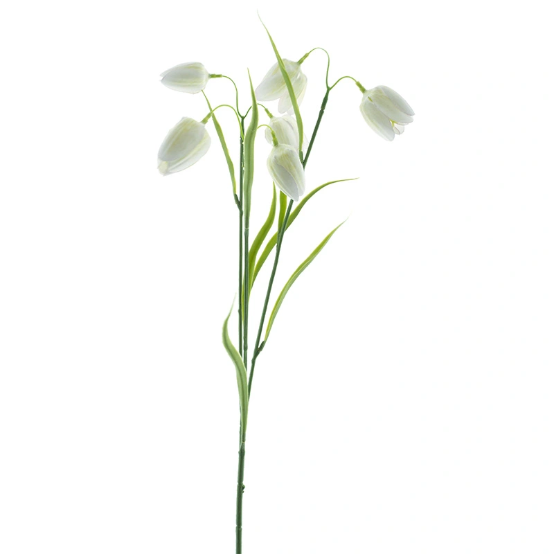 Kunstbloem Fritallaria spray white 60cm