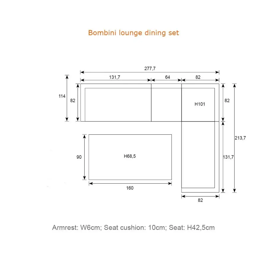 Garden Impressions Bombini Lounge- diningset - afbeelding 6