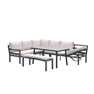 Garden Impressions Corsica Lounge- diningset Links - Desert Sand - afbeelding 1