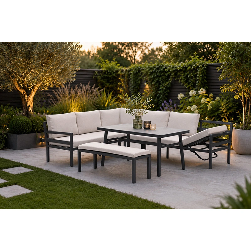 Garden Impressions Corsica Lounge- diningset Links - Desert Sand - afbeelding 2