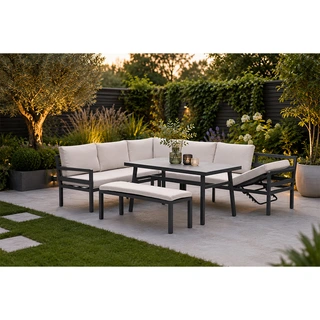 Garden Impressions Corsica Lounge- diningset Links - Desert Sand - afbeelding 2