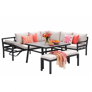 Garden Impressions Corsica Lounge- diningset Rechts - Desert Sand - afbeelding 1