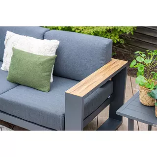 Garden Impressions Cube Sofa Loungeset - Teak Black - afbeelding 2