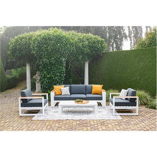 Garden Impressions Cube Sofa Loungeset - Teak White - afbeelding 1
