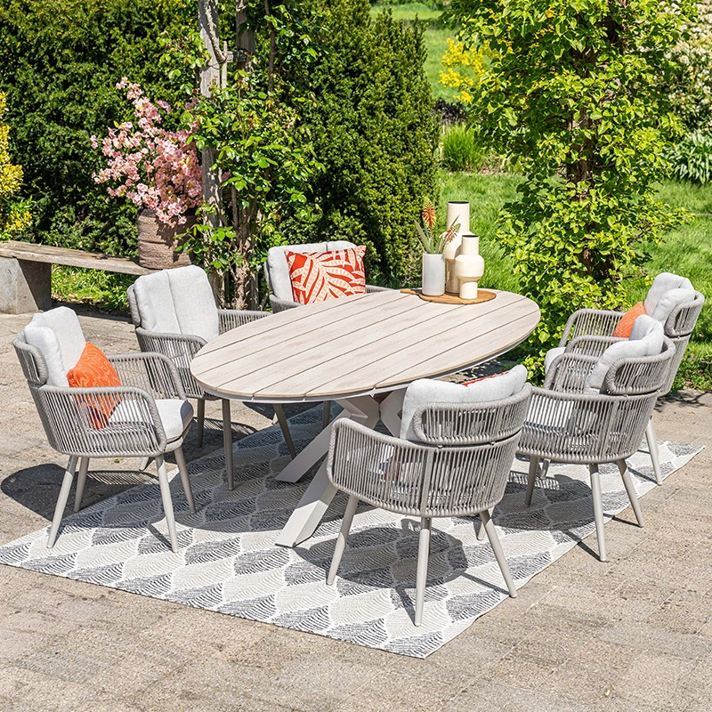 Garden Impressions Edison Tuintafel Taupe - 220x115 cm - afbeelding 3
