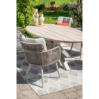 Garden Impressions Edison Tuintafel Taupe - 220x115 cm - afbeelding 4