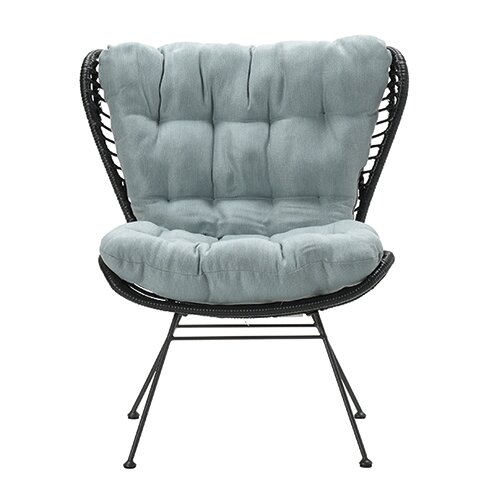 Garden Impressions Libelle Relax Fauteuil - Black Rotan/Mint Grey - afbeelding 2