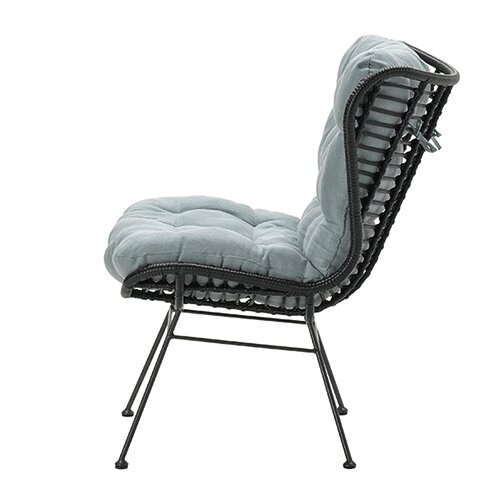 Garden Impressions Libelle Relax Fauteuil - Black Rotan/Mint Grey - afbeelding 3