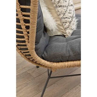 Garden Impressions Libelle Relax Fauteuil - Natural Rotan/Mystic Grey - afbeelding 4