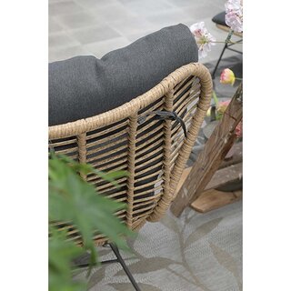 Garden Impressions Libelle Relax Fauteuil - Natural Rotan/Mystic Grey - afbeelding 6