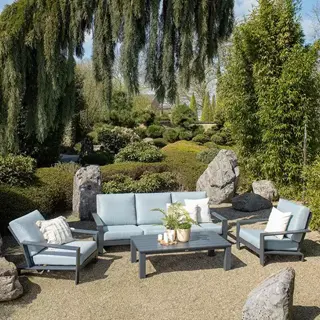 Garden Impressions Lincoln 3-zits Loungebank - Grijs - afbeelding 5