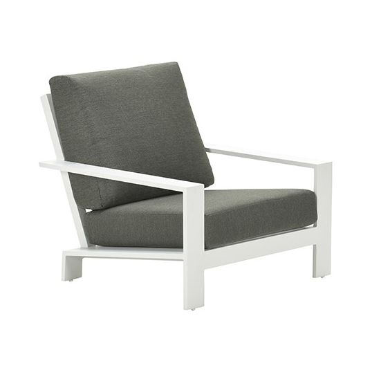 Garden Impressions Lincoln Lounge Fauteuil - Wit Mosgroen - afbeelding 1