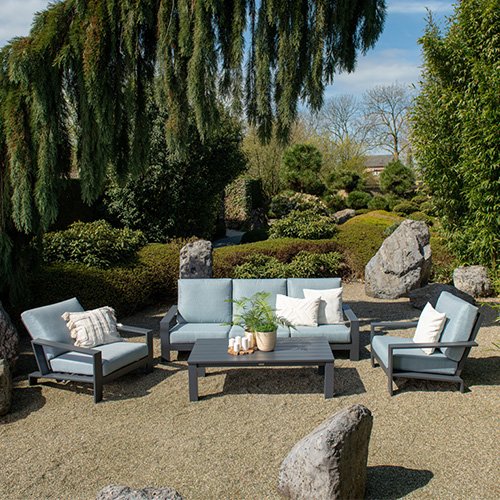 Garden Impressions Lincoln Sofa Loungeset - Grijs - afbeelding 1