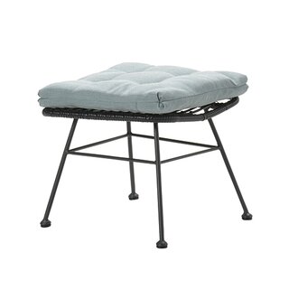 Garden Impressions Luna/Libelle Voetenbank - Black Rotan/Mint Grey