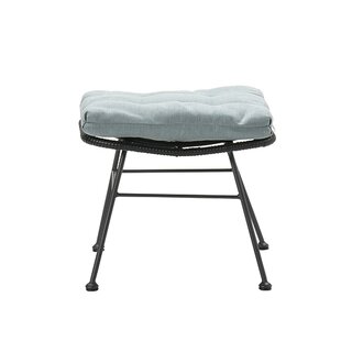 Garden Impressions Luna/Libelle Voetenbank - Black Rotan/Mint Grey - afbeelding 2