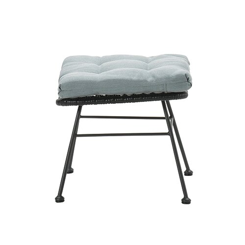 Garden Impressions Luna/Libelle Voetenbank - Black Rotan/Mint Grey - afbeelding 3