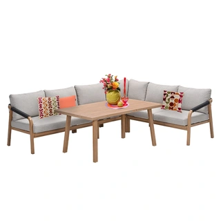 Garden Impressions Monti Lounge- diningset 5 dlg - Gobi Sand