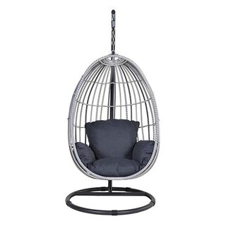 Garden Impressions Panama Hangstoel Egg - Cloudy Grey/Black - afbeelding 2