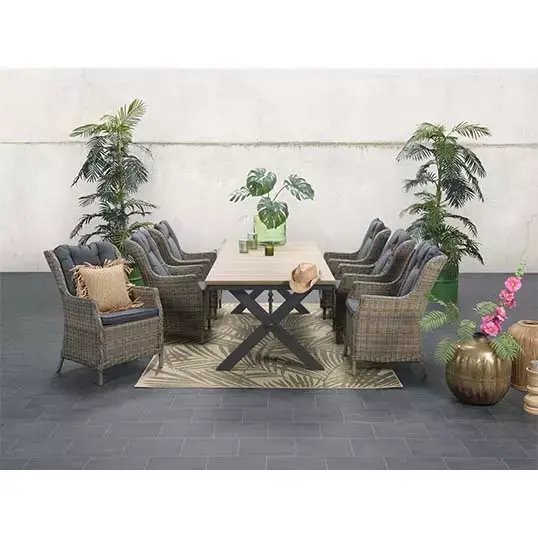 Garden Impressions Robusto Tuintafel 240x100 cm - Carbon Black - afbeelding 3