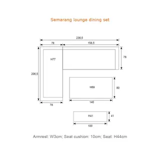 Garden Impressions Semarang Lounge diningset - afbeelding 10