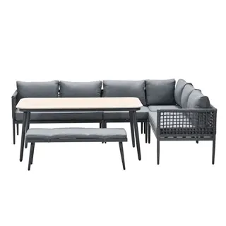 Garden Impressions Teramon Lounge Diningset - Antraciet/Mystic Grey - afbeelding 2