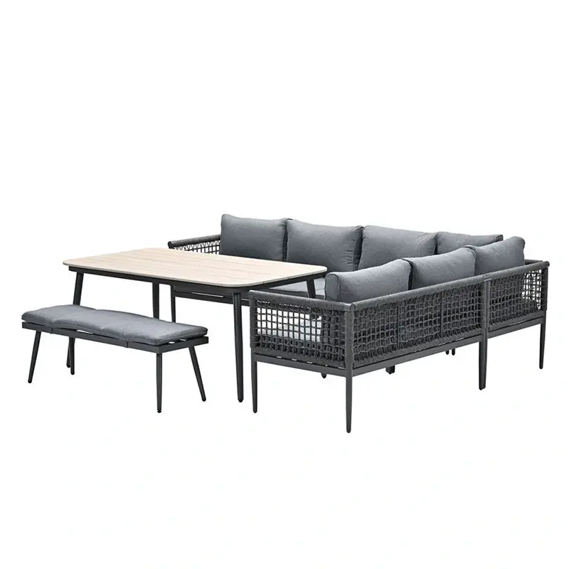 Garden Impressions Teramon Lounge Diningset - Antraciet/Mystic Grey - afbeelding 3