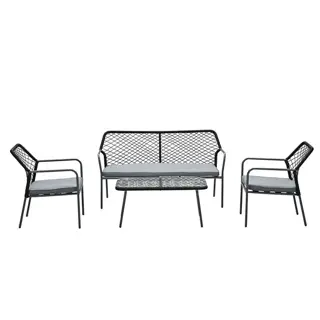 Garden Impressions Turin Sofa Loungeset - Black | Tuincentrum De Boet