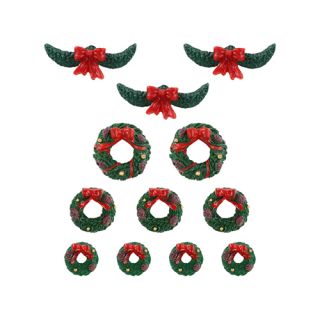 Lemax Garland and Wreaths - 12 st.