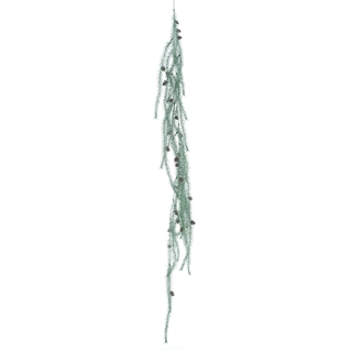 Kunstplant Garland Sanna With Cone Wit/Groen - 126 cm