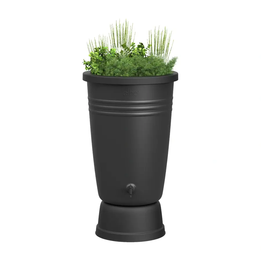 Elho Green Basics Regenton Plus 110 L - Living Black - afbeelding 1