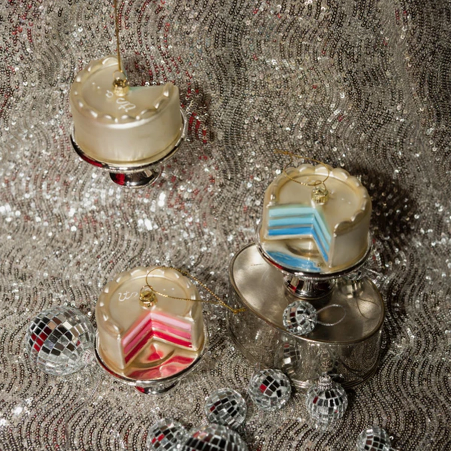 Yup Kerstornament Gender Reveal Taart - Blauw - afbeelding 6