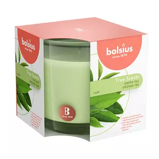 Bolsius Geurglas True Scents Ø9,5x9,5 cm - Green Tea