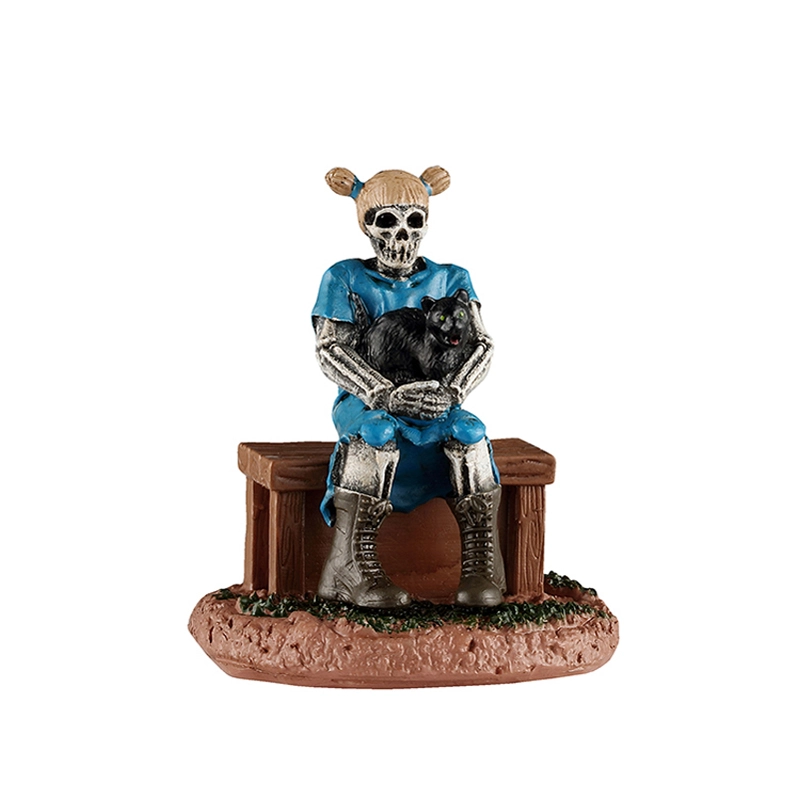 Lemax Ghoul Sister With Cat