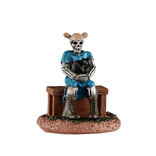 Lemax Ghoul Sister With Cat