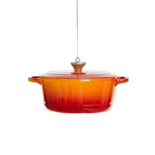 Yup Kerstornament Gietijzeren Pan - Oranje - afbeelding 2