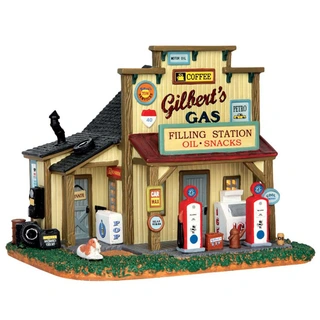 Lemax Gilbert's Gasoline Station