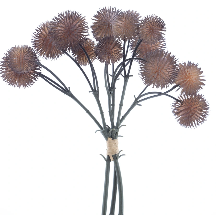 Kunsttak Globe Thistle Bundle x3 Bruin - 26 cm