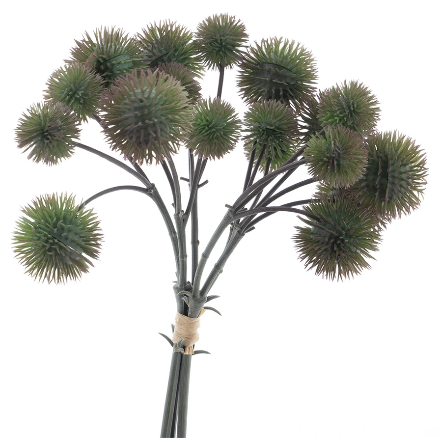 Kunsttak Globe Thistle Bundle x3 Groen - 26 cm