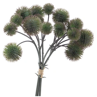 Kunsttak Globe Thistle Bundle x3 Groen - 26 cm