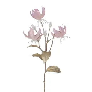 Kunstbloem Gloriosa Lily Tak Roze - 64 cm