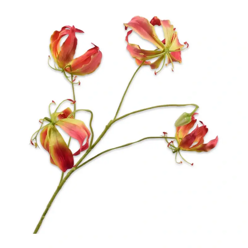 Kunsttak Gloriosa Geel/Roze - 89 cm