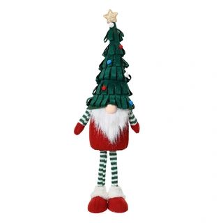 Gnoom Knuffel met Kerstoomhoed - 65 cm