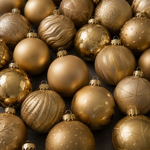 Gouden kerstballen