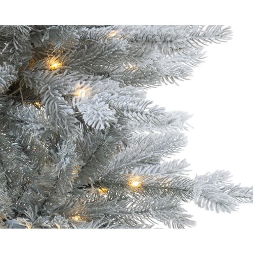 Everlands Grandis LED Kunstkerstboom in pot Frosted - 120 cm - afbeelding 2