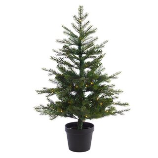 Everlands Grandis LED Kunstkerstboom in pot - 120 cm