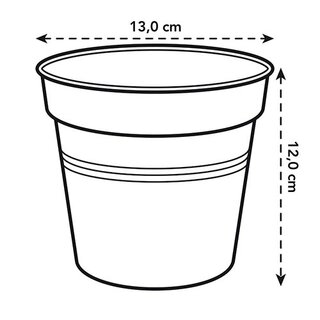 Elho Green Basics Kweekpot Ø13 - Zwart - afbeelding 4