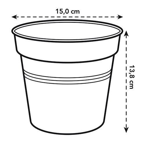 Elho Green Basics Kweekpot Ø15 - Zwart - afbeelding 4