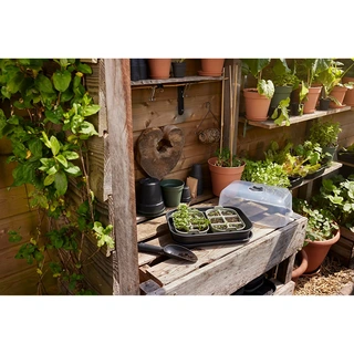 Elho Green Basics Zaaitray 22 cm - Steengroen - afbeelding 6